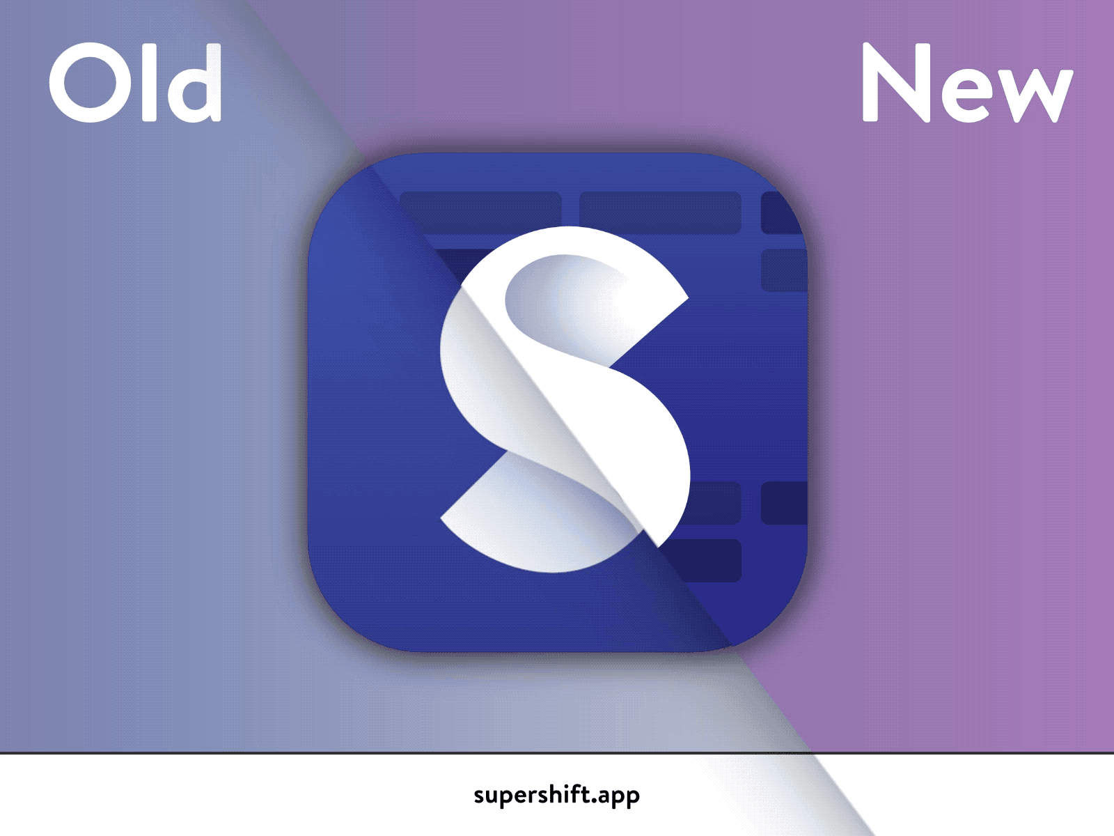 animated Supershift icon from old to new